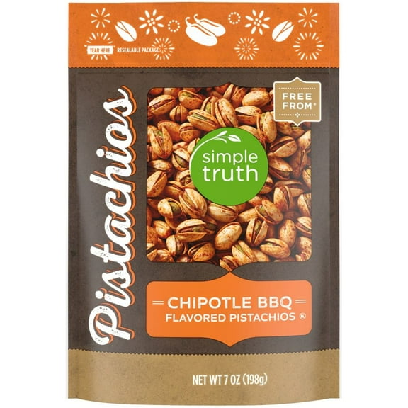 Simple Truth Chipotle BBQ Flavored Pistachios 7 oz - Pack of 1