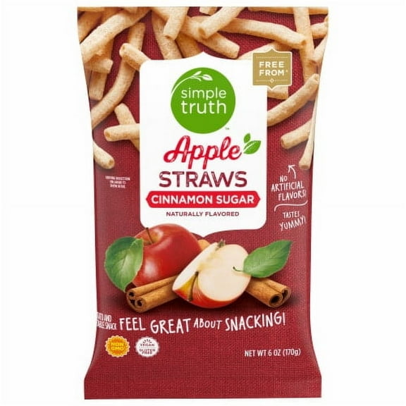 Simple Truth Cinnamon Sugar Apple Straws Chips - 6 oz