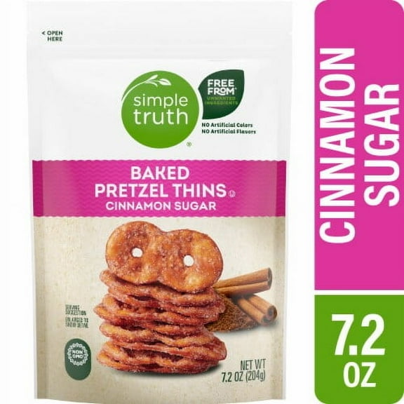 Simple Truth Cinnamon Sugar Baked Pretzel Thin Crisps 7.2 oz - Pack of 2