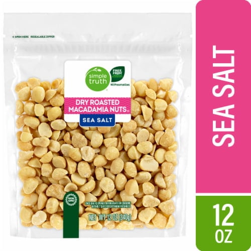 Simple Truth Dry Roasted Sea Salt Macadamia Nuts - 12 oz
