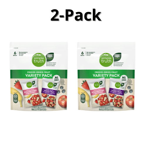Simple Truth Freeze-Dried Fruit Variety Pack, 2-Pack