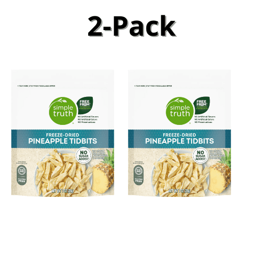 Simple Truth Freeze-Dried Pineapple Tidbits No Sugar Added 2-Pack 1 oz