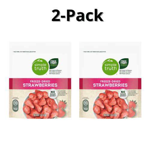 Simple Truth Freeze-Dried Strawberries No Sugar Added 2-Pack 1 oz