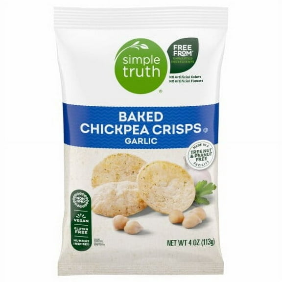 Simple Truth Garlic Baked Chickpea Crisps 4 oz