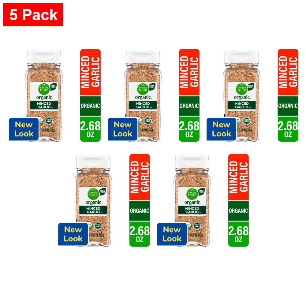 Simple Truth Garlic Minced 2.68 oz - 5 Pack