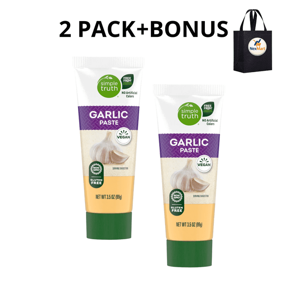 Simple Truth Garlic Paste Tube 3.5 oz 2 PK + Bonus