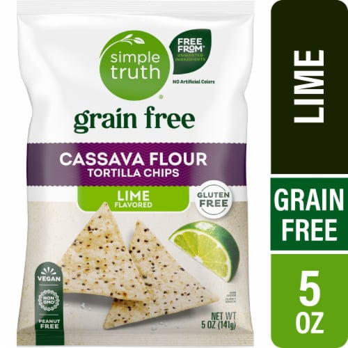 Simple Truth Grain Free Cassava Flour Tortilla Chips - Lime 5 oz