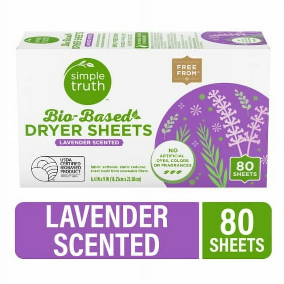 Simple Truth Lavender Scented Bio-Based Dryer Sheets
