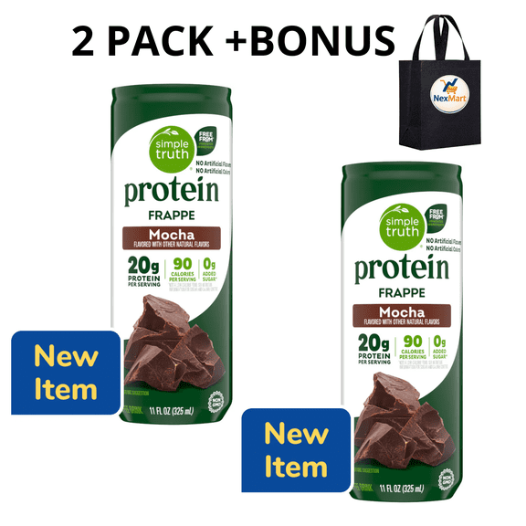 Simple Truth Mocha Flavored Frappe Coffee Drink 11 fl oz 2 PK+ Bonus