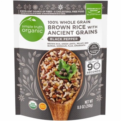 Simple Truth Organic 90 Second Black Pepper 100% Whole Grain Brown Rice ...