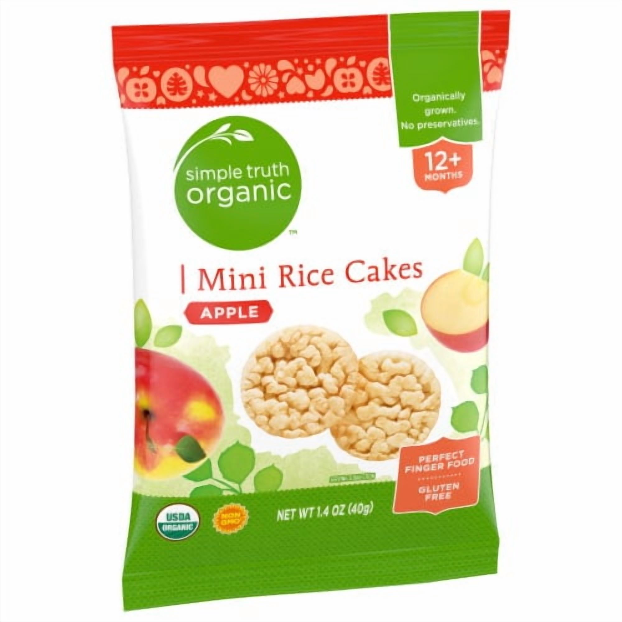 Simple Truth Organic Apple Mini Rice Cakes - 1.4 oz - Walmart.com