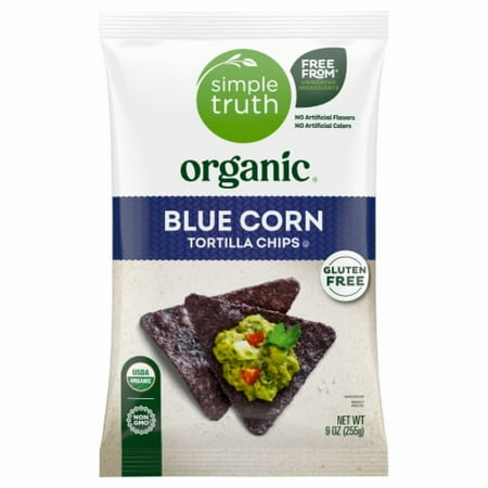 Simple Truth Organic Blue Corn Tortilla Chips - 9 oz
