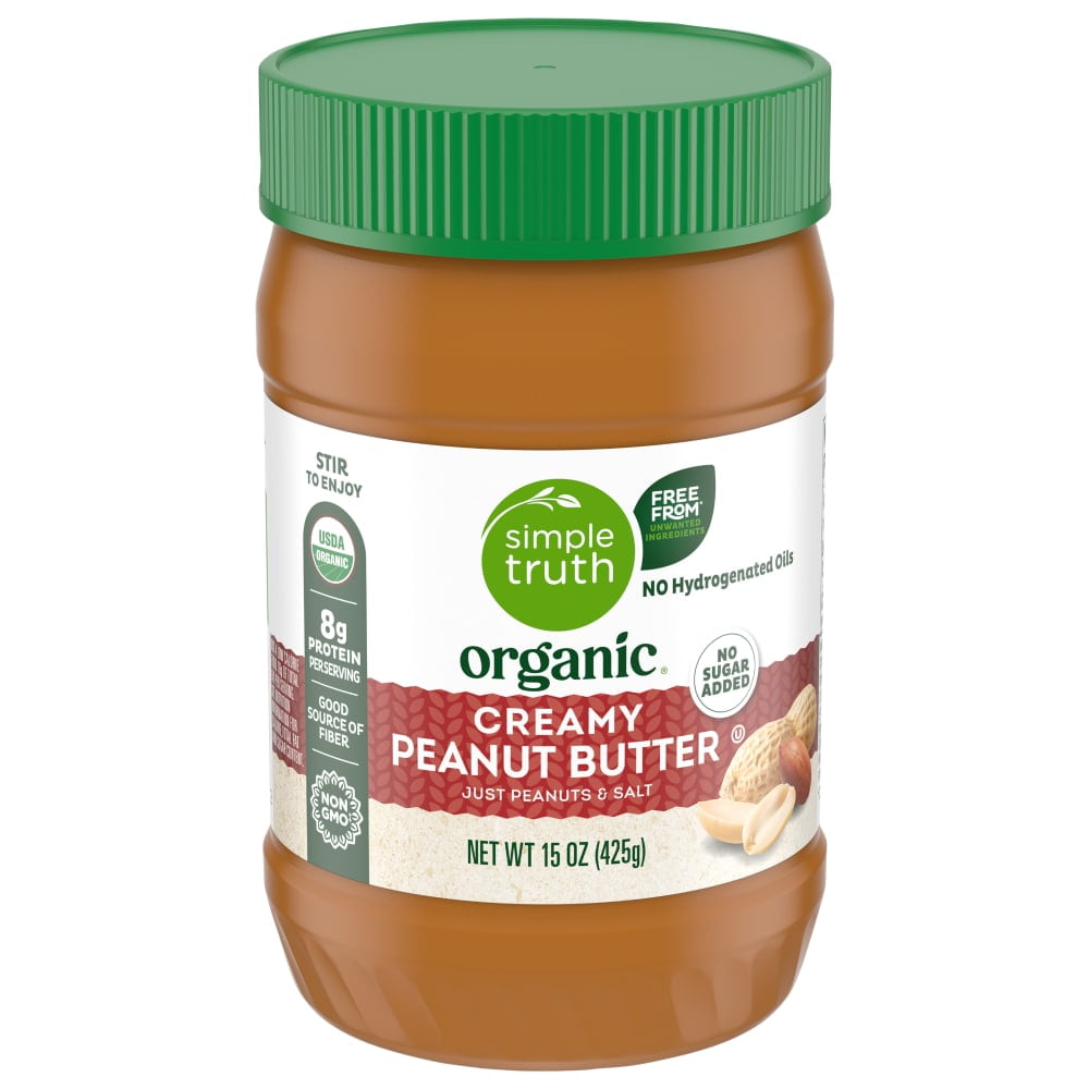 Simple Truth Organic Creamy Unstabilized Peanut Butter - 15 oz ...