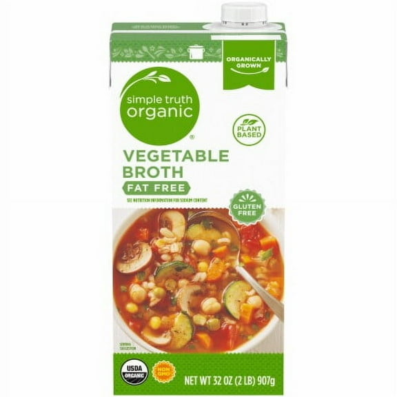Simple Truth Organic Gluten Free Fat Free Vegetable Broth 32 oz