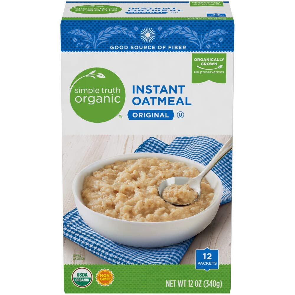 Simple Truth Organic Instant CCF19 Oatmeal 12 Ct (Pack of 2)