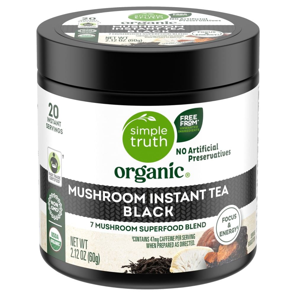 Simple Truth Organic Instant Mushroom Black Tea 2.12 oz - Pack of 2