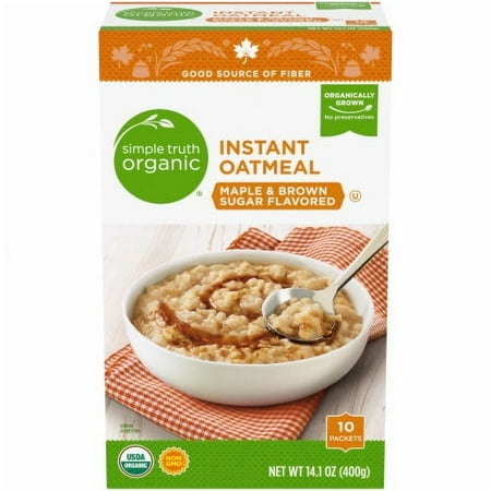 Simple Truth Organic Maple & Brown Sugar Instant Oatmeal - 14.1 oz