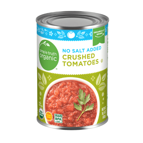 Simple Truth Organic No Salt Added Crushed Tomatoes, Organically Grown, 14.5 Oz,3 Pack
