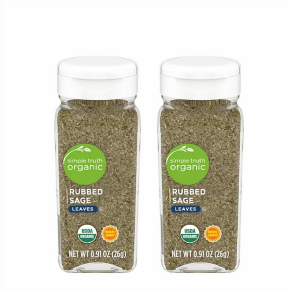 Simple Truth Organic Rubbed Sage Leaves 2 Pack 0.91 oz (26g)