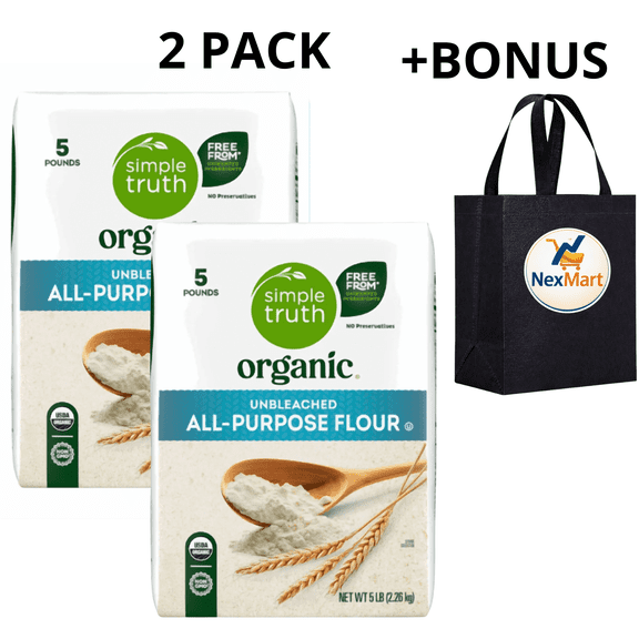 Simple Truth Organic Unbleached All-Purpose Flour, 5 LB , 2 Pack
