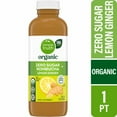 thumbnail image 1 of Simple Truth Organic Zero Sugar Lemon Ginger Kombucha 16 fl oz, 1 of 4