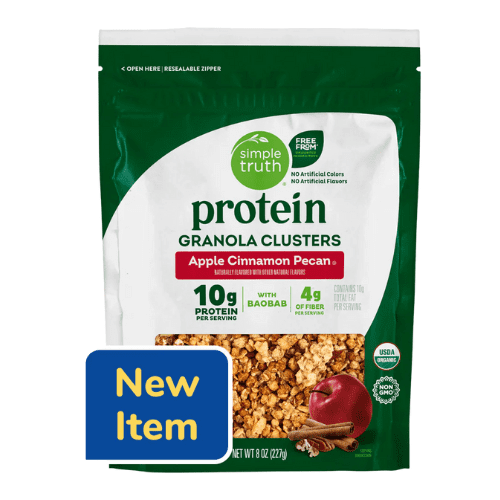 Simple Truth Protein Granola Clusters Apple Cinnamon Pecan Granola Clusters,2 Pack