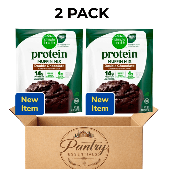 Simple Truth Protein Muffin Mix Double Chocolate 14 Oz,2 Pack