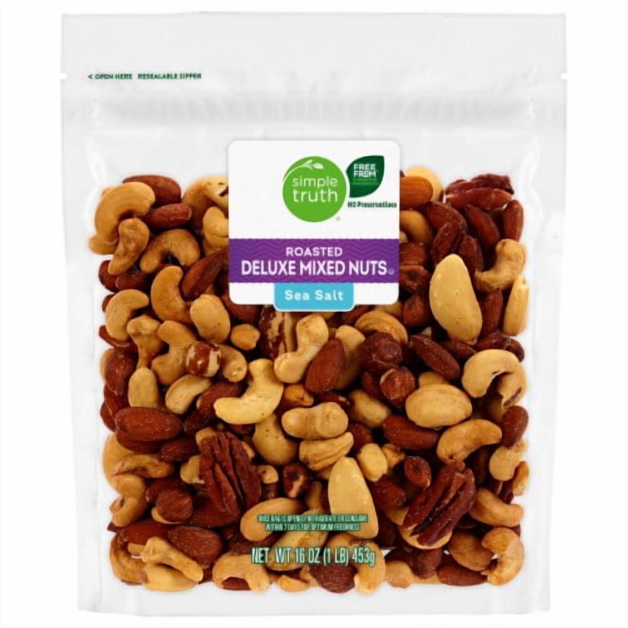 Simple Truth Sea Salt Roasted Deluxe Nut Mix 16 oz