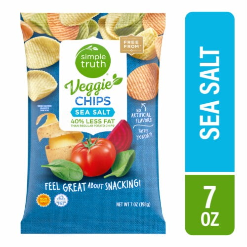 2X - Simple Truth Sea Salt Veggie Chips-7 oz