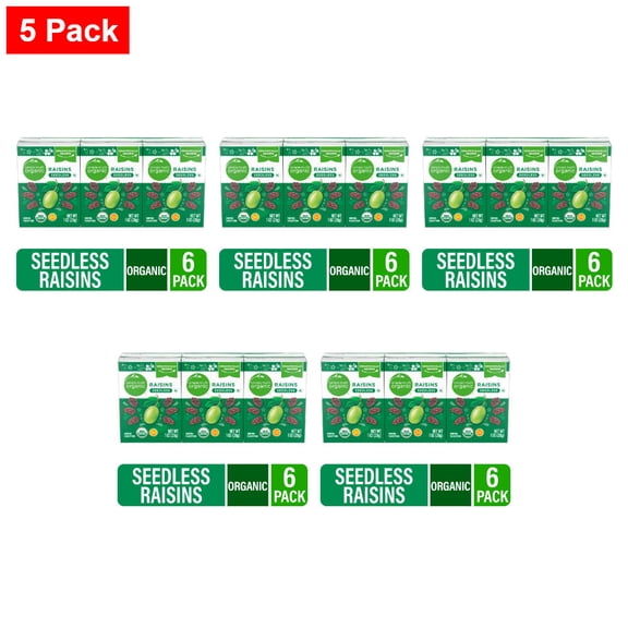 Simple Truth Seedless Raisins Mulitpack 6 pk / 1 oz - 5 Pack
