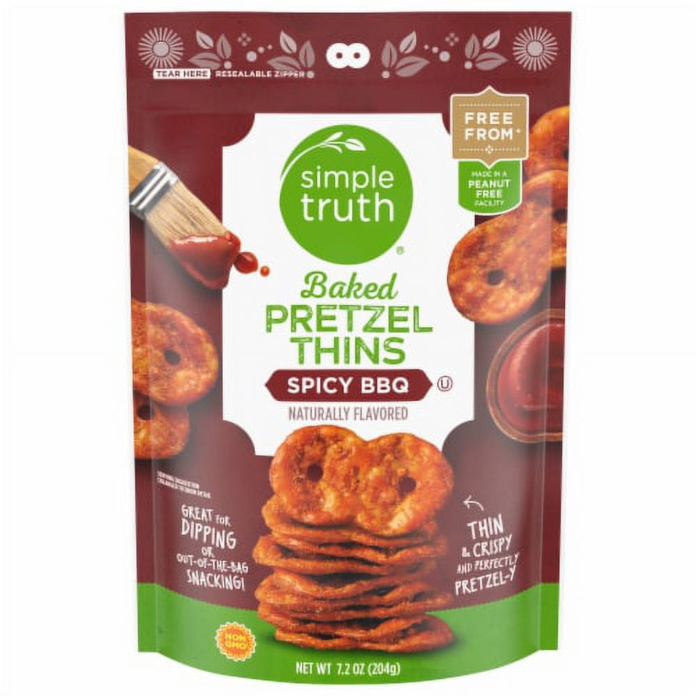 Simple Truth Spicy BBQ Pretzel Thin Crisps - 7.2 oz