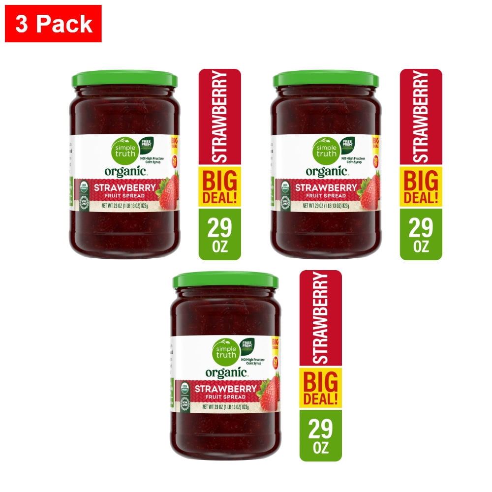 Simple Truth Strawberry Fruit Spread 29 oz - 3 Pack