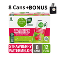 thumbnail image 1 of Simple Truth Strawberry Watermelon Sparkling Seltzer Water, 12 oz   , 8 Cans + Bonus, 1 of 4
