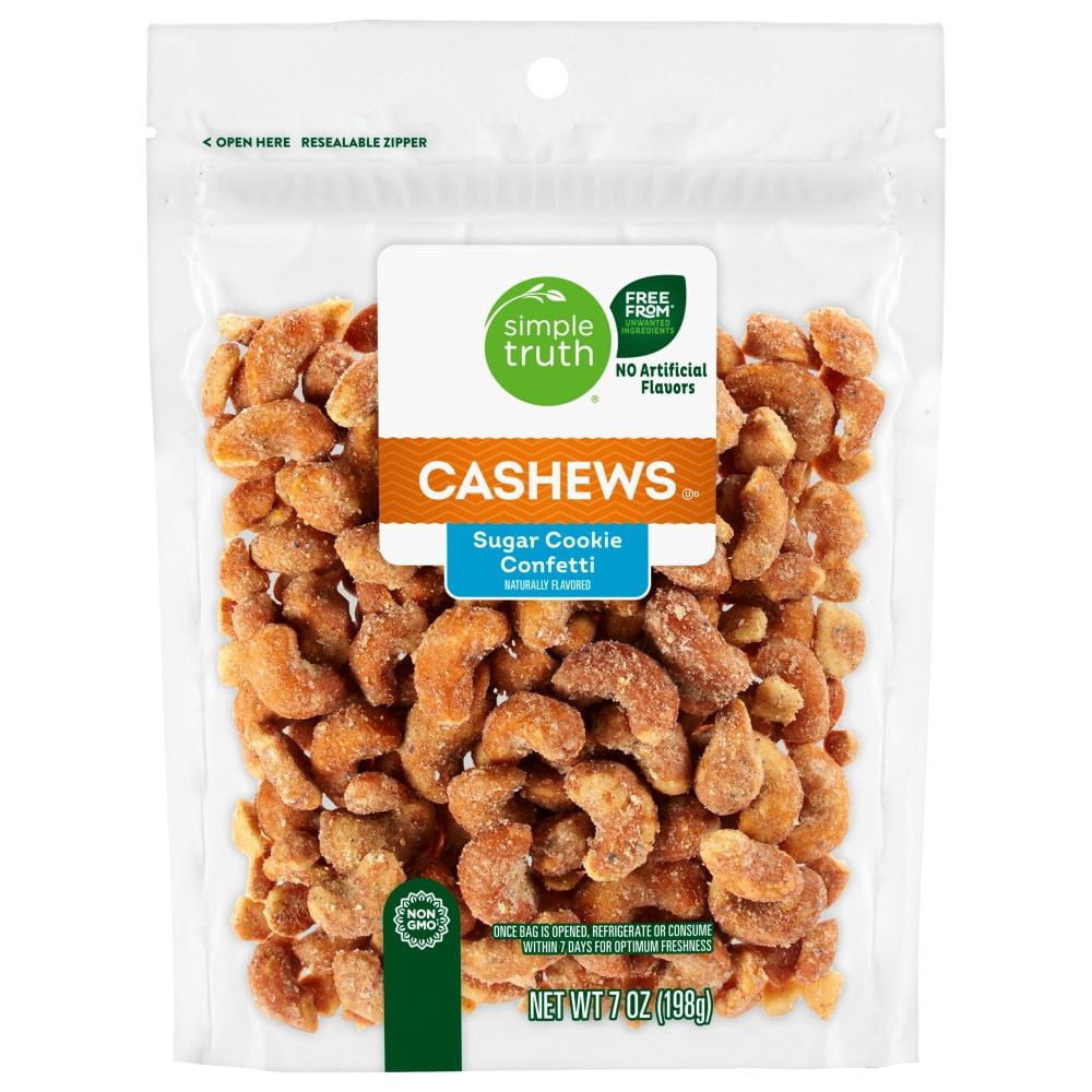 Simple Truth Sugar Cookie Confetti Flavored Cashews 7 oz - Pack of 1 ...