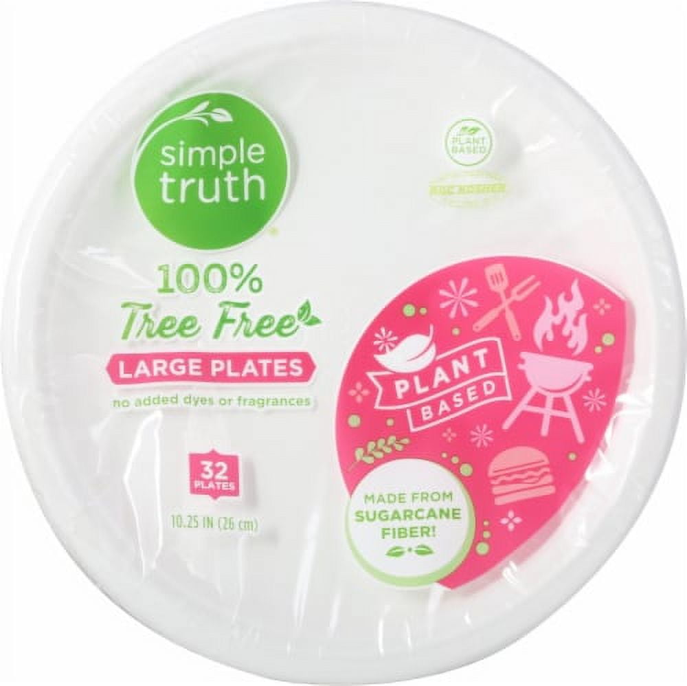 Simple Truth Tree Free Large Paper Plates - Walmart.com