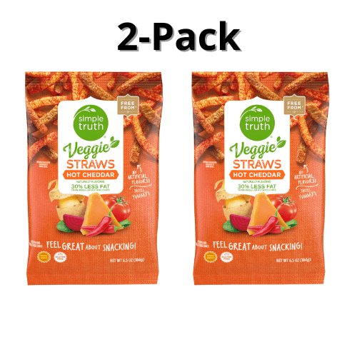 Simple Truth Veggie Straws Hot Cheddar 2-Pack
