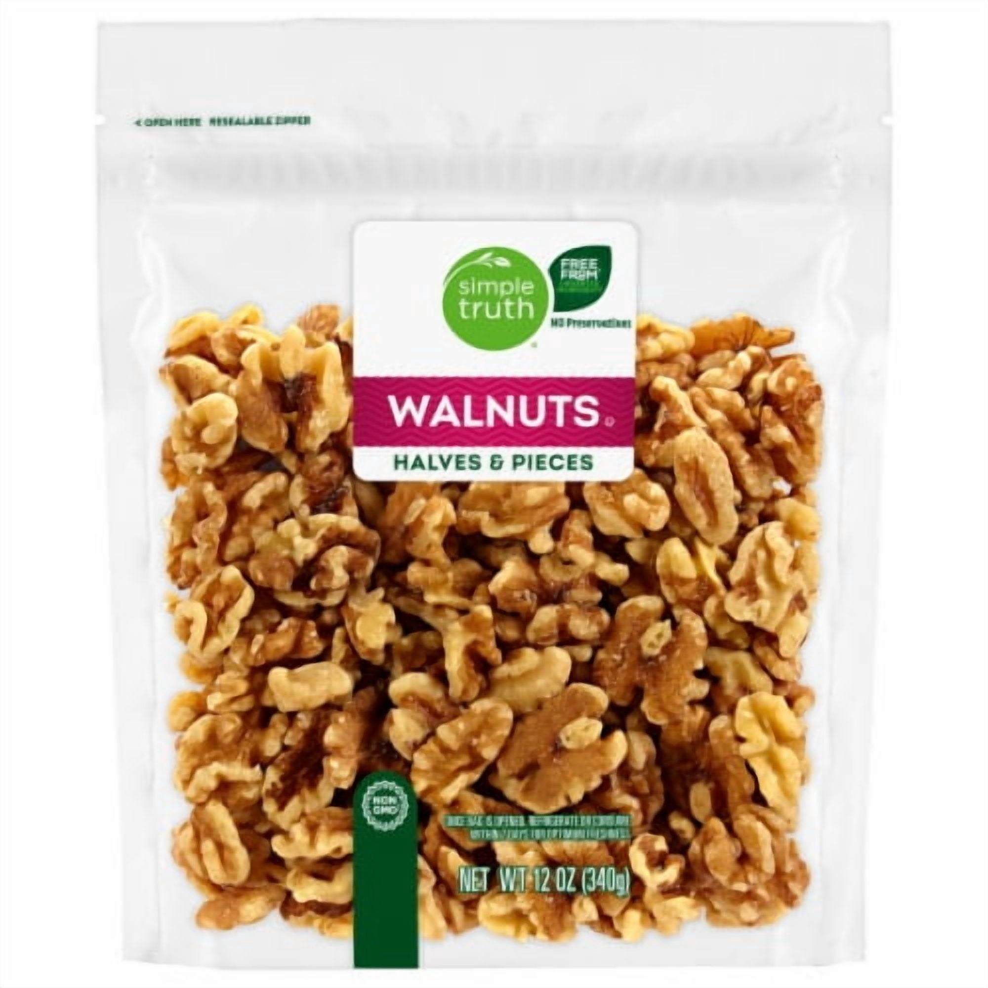 Simple Truth Walnut Halves & Pieces - 12 oz - Walmart.com