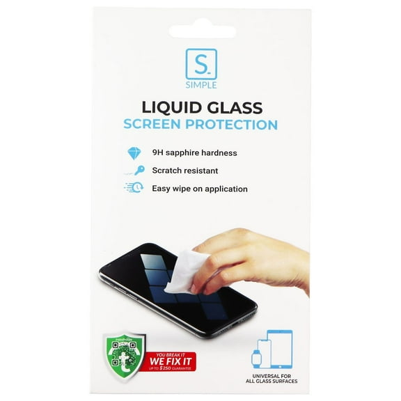 Simple Universal Liquid Glass Screen Protector for Large Devices - Clear