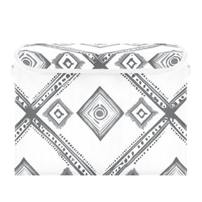 Simple Vector Abstract Shapes Foldable Storage Bin with Lid and Handle Collapsible Storage Box 16.5 x 12.6 x 11.8 inches