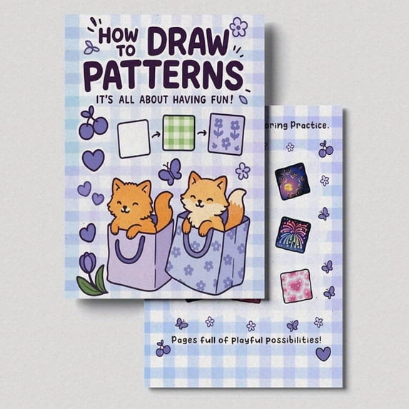 Simple Visual Pattern Drawing Practice Book Clear Step Tutorials For Original Handmade Pattern Design