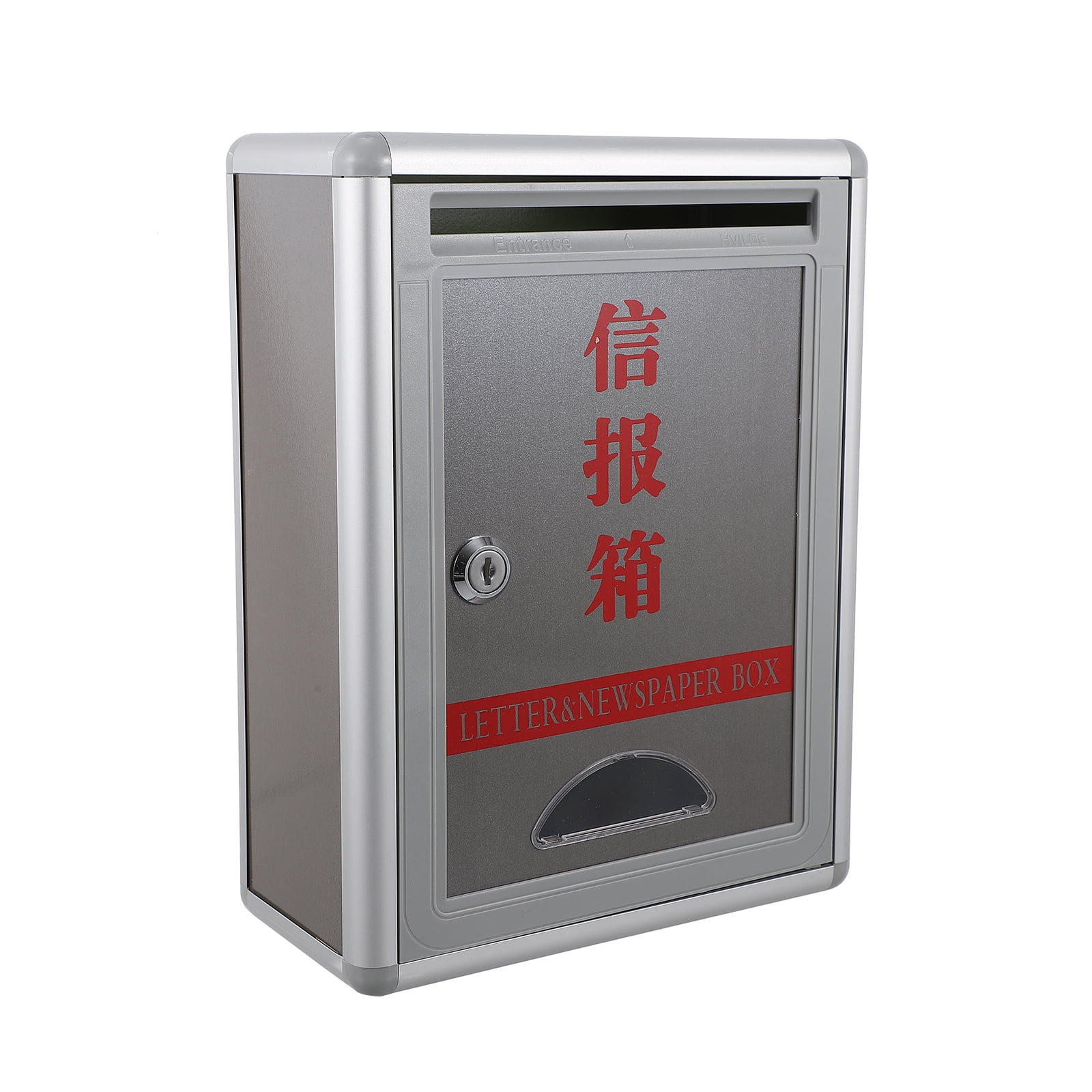 Simple Wall Mounted Mailbox With Lock Letterbox Post Newspaper Box for