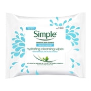 Simple Water Boost Hydrating Cleansing Wipes - 25 Wipes x 6 Pack 150 Wipes