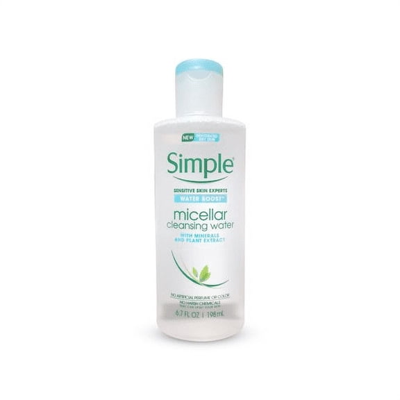 Simple Water Boost Micellar Cleansing Water for Sensitive Skin, 6.7 Fluid Ounce
