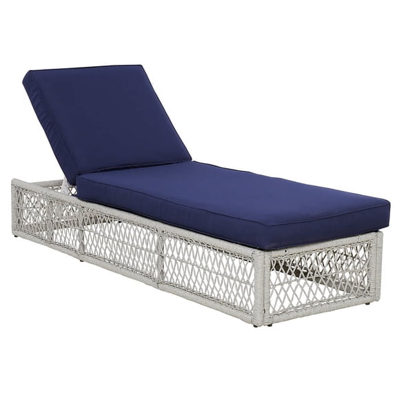 Simple Weave Chaise Lounge in Blue
