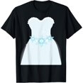 thumbnail image 1 of Simple Wedding Dress gift for Bridal Showers gift T-Shirt men and women can wear, black, white, gifts, 1 of 4