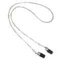 thumbnail image 1 of Simple White Beaded Women's Fashion Lanyard 34 inches Bulldog ID Badge Holder, Mask Holder, 1 of 6