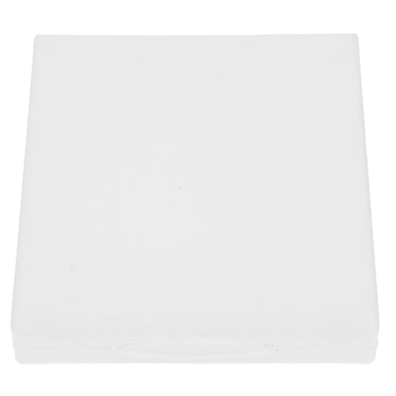 Simple White Cd Box for Disc and Small Item Storage with Insertable Pages for Home Office