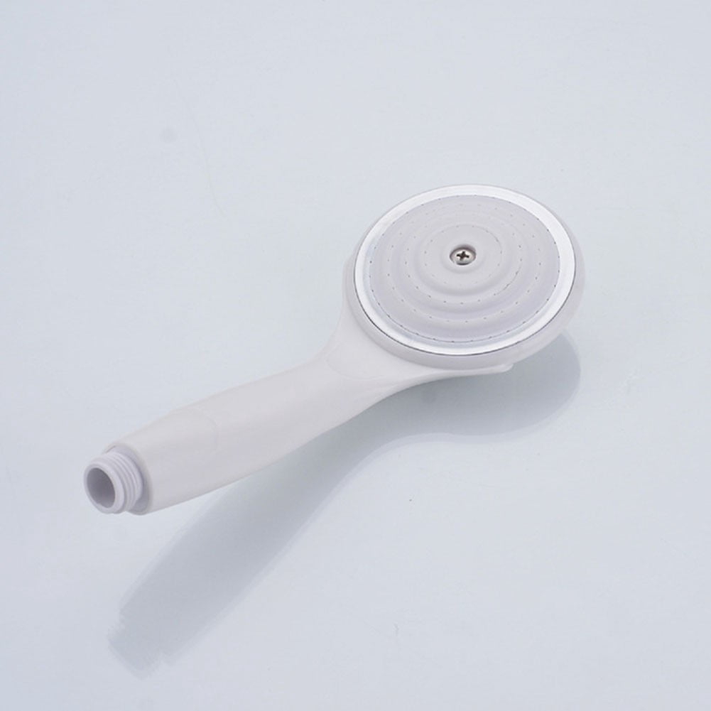 Simple White Handheld Shower Head ABS Pressurized Water-saving Cold and Hot