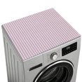 Simple White Striped Washer & Dryer Top Cover Mat 23.6