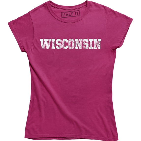 Simple Wisconsin Funny Home State Pride Holiday Gift Tee Shirt